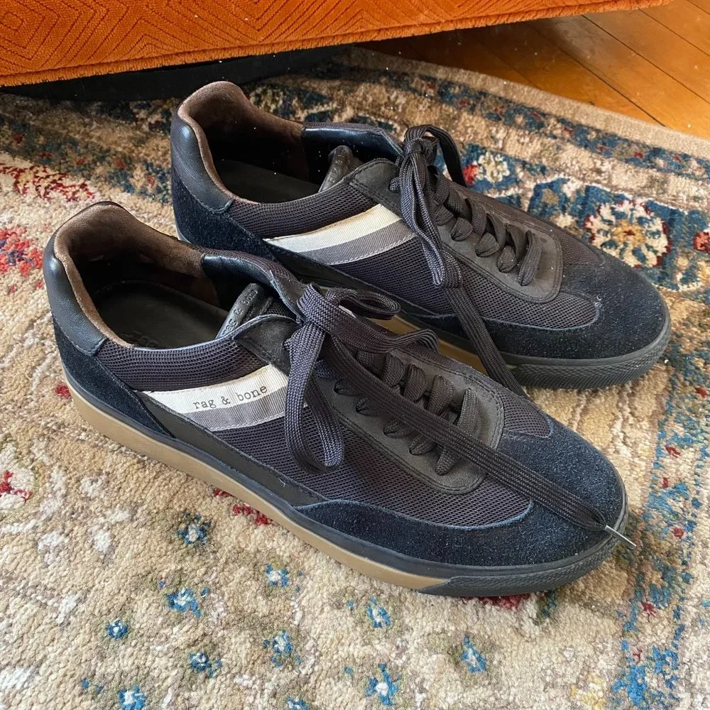 rag & bone Black and Gray Sneakers - Picture 1 of 9